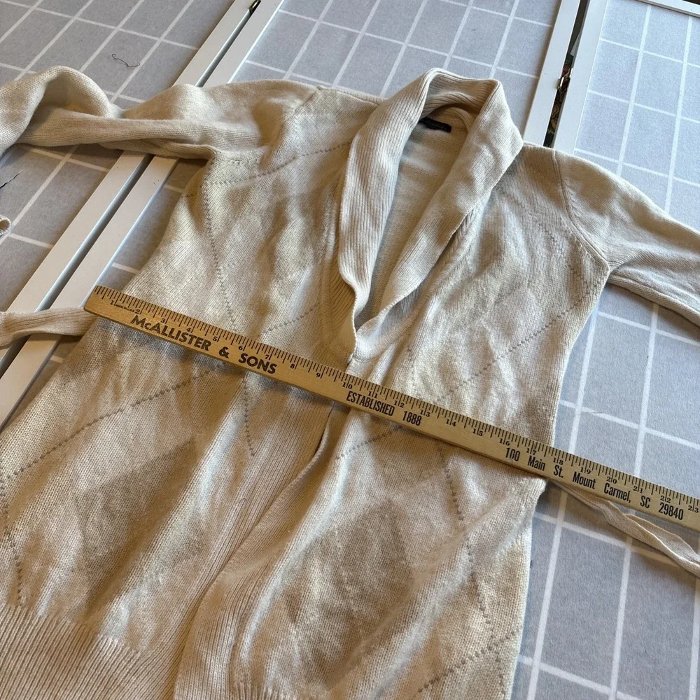 Brooks Brothers Lambswool Argyle Shawl Collar Grandpa Core Duster Tie Sweater M‎